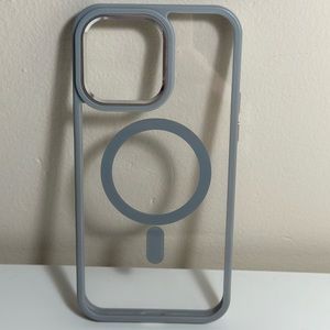 Silver/Blue Magsafe iPhone 14 Pro Max Case